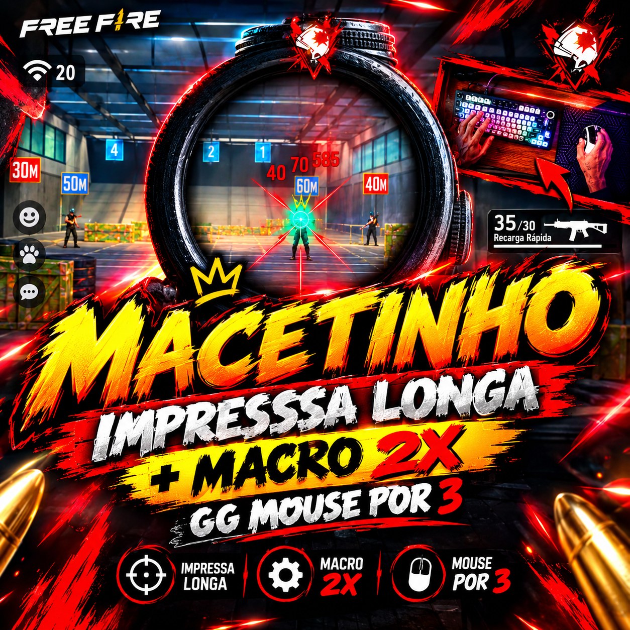 Macetinho 2X Full Capa Mobilador + Impressão Longa